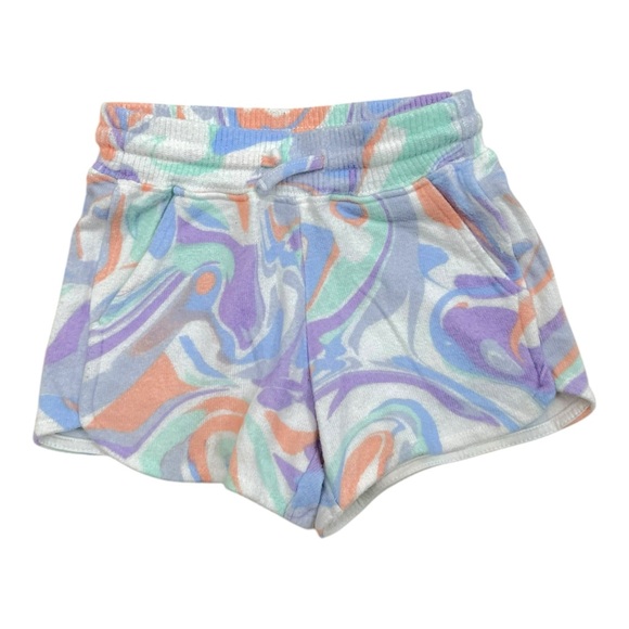 Rumi & Ryder Tie Dye Soft Knit 2pc Tee & Shorts Set Girls XS 4/5 - Picture 7 of 9